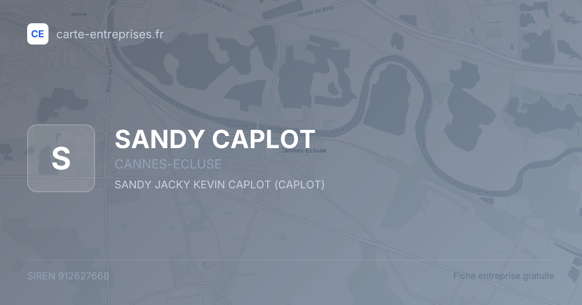 SANDY CAPLOT — 912627668 — fiche entreprise