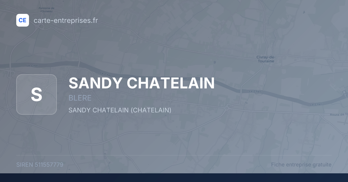 SANDY CHATELAIN — 511557779 — fiche entreprise