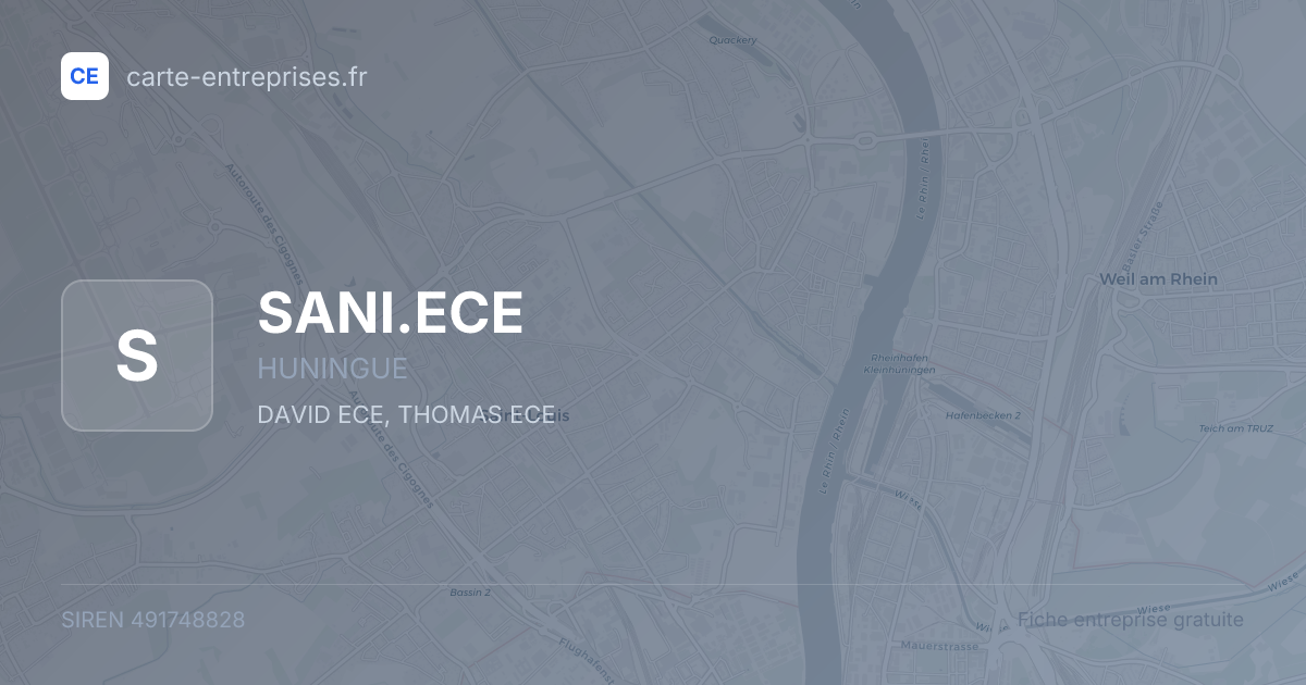 SANI.ECE — 491748828 — fiche entreprise