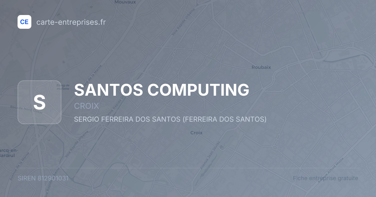 SANTOS COMPUTING — 812901031 — fiche entreprise