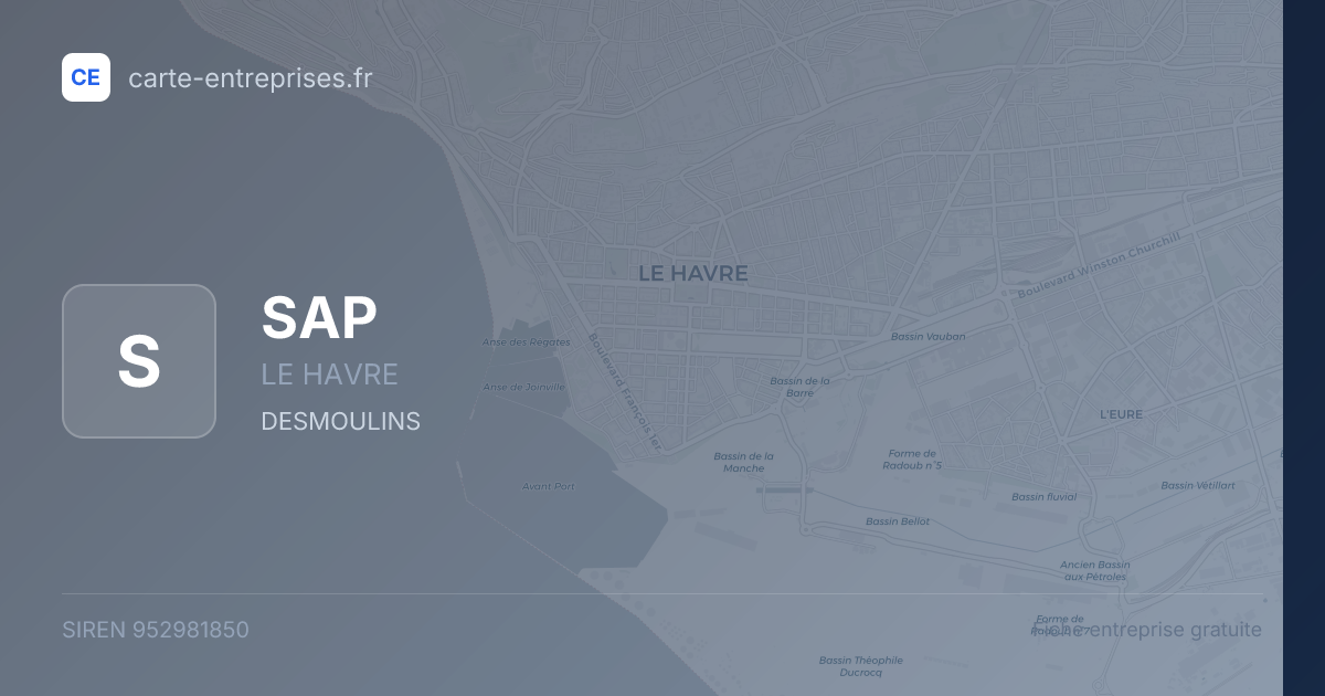 SAP — 952981850 — fiche entreprise