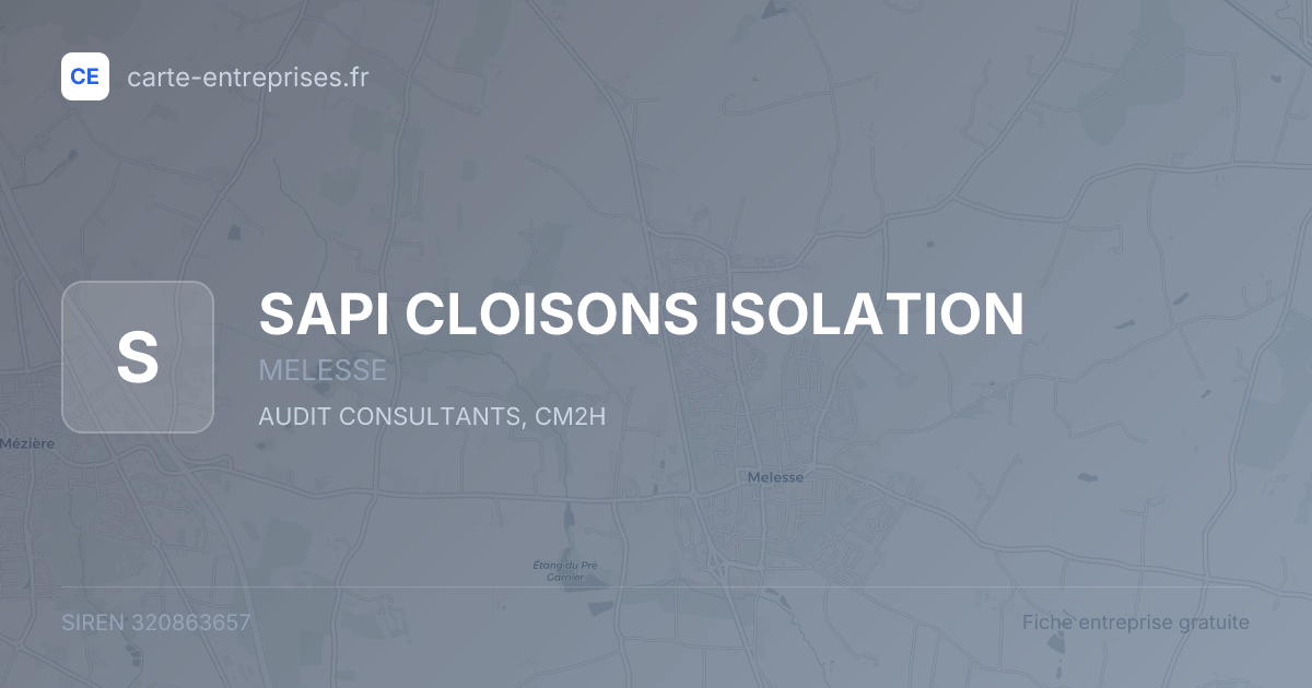 SAPI CLOISONS ISOLATION — 320863657 — fiche entreprise