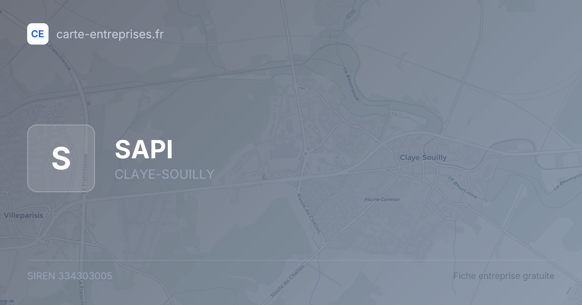 SAPI — 334303005 — fiche entreprise