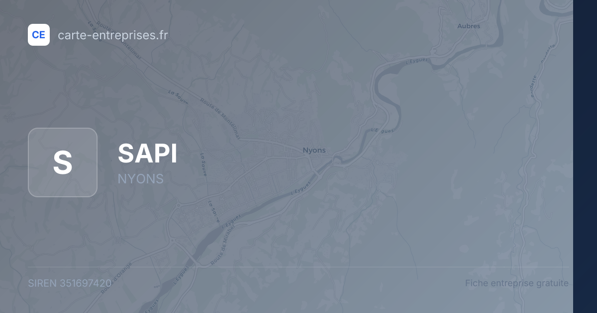 SAPI — 351697420 — fiche entreprise
