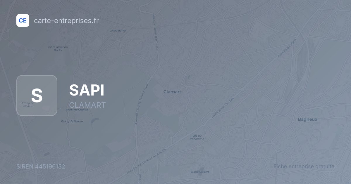 SAPI — 445196132 — fiche entreprise