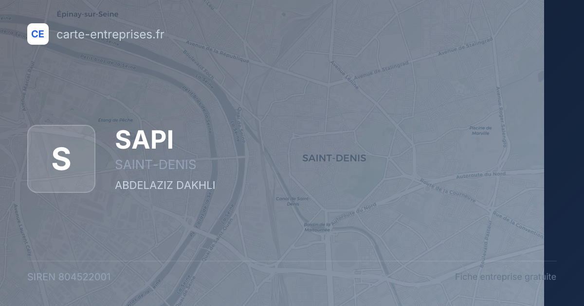 SAPI — 804522001 — fiche entreprise