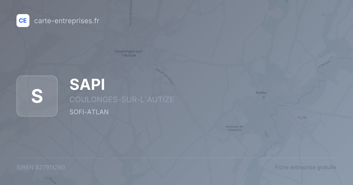 SAPI — 827911280 — fiche entreprise