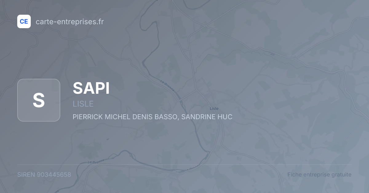 SAPI — 903445658 — fiche entreprise