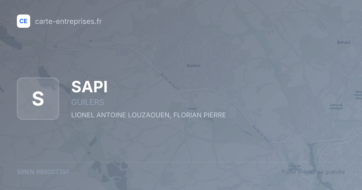 SAPI — 995023397 — fiche entreprise