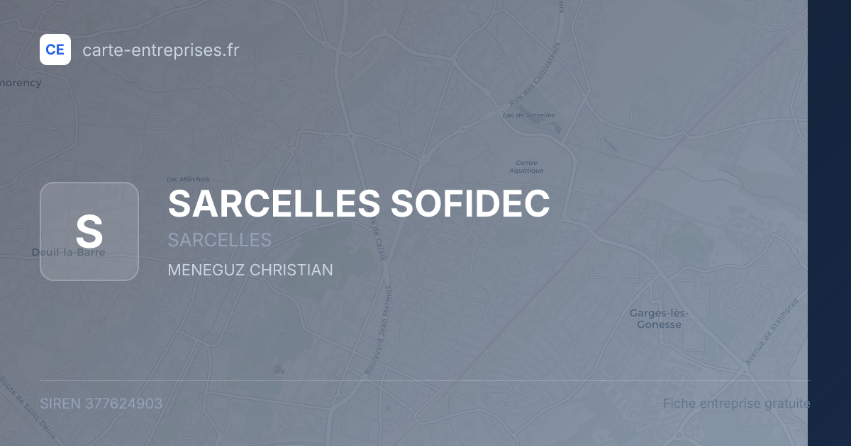 SARCELLES SOFIDEC — 377624903 — fiche entreprise