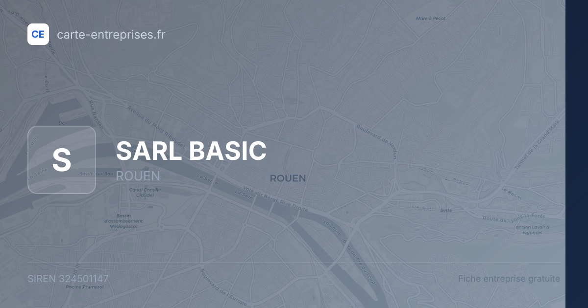 SARL BASIC — 324501147 — fiche entreprise