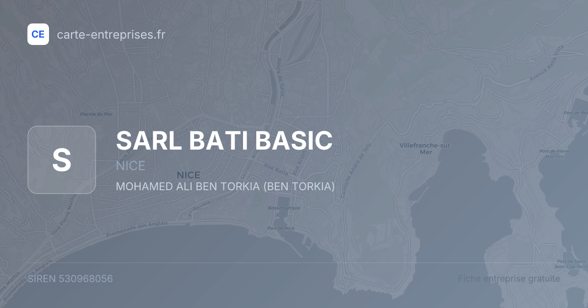 SARL BATI BASIC — 530968056 — fiche entreprise