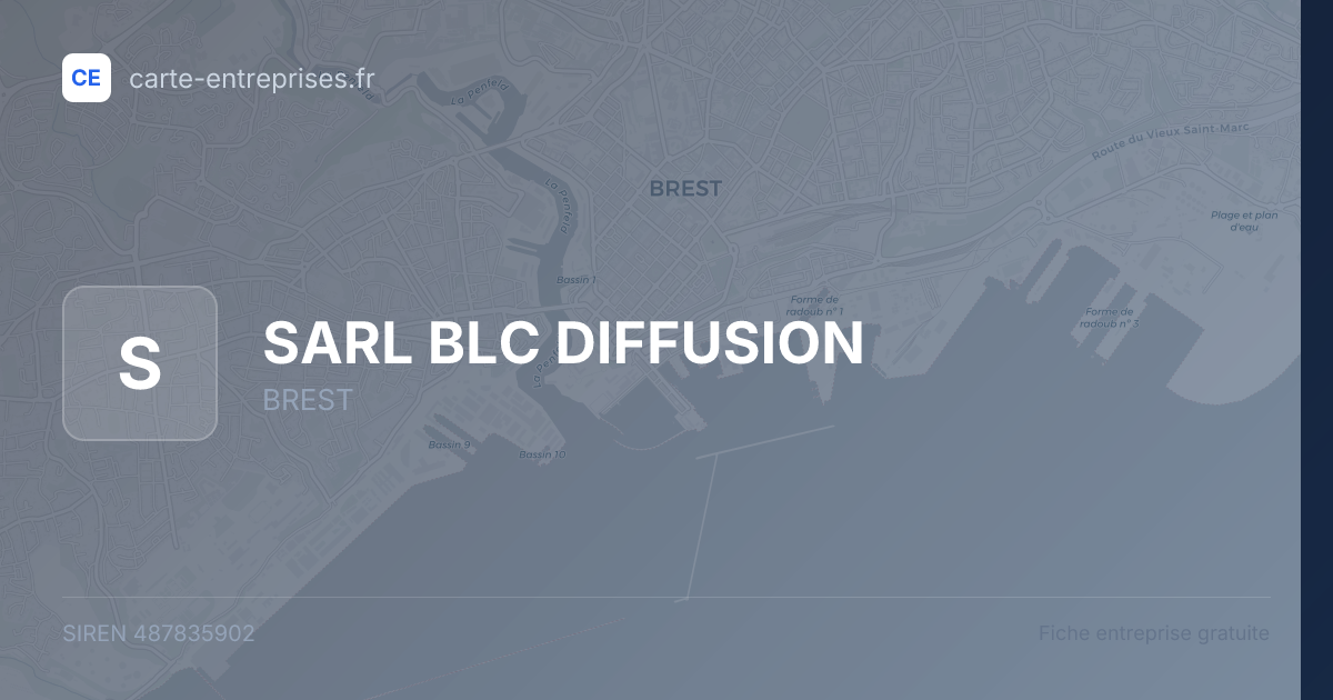 SARL BLC DIFFUSION — 487835902 — fiche entreprise