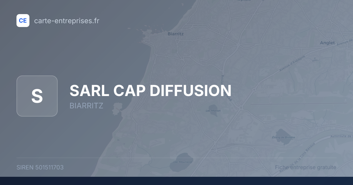 SARL CAP DIFFUSION — 501511703 — fiche entreprise
