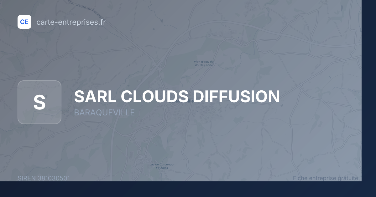 SARL CLOUDS DIFFUSION — 381030501 — fiche entreprise