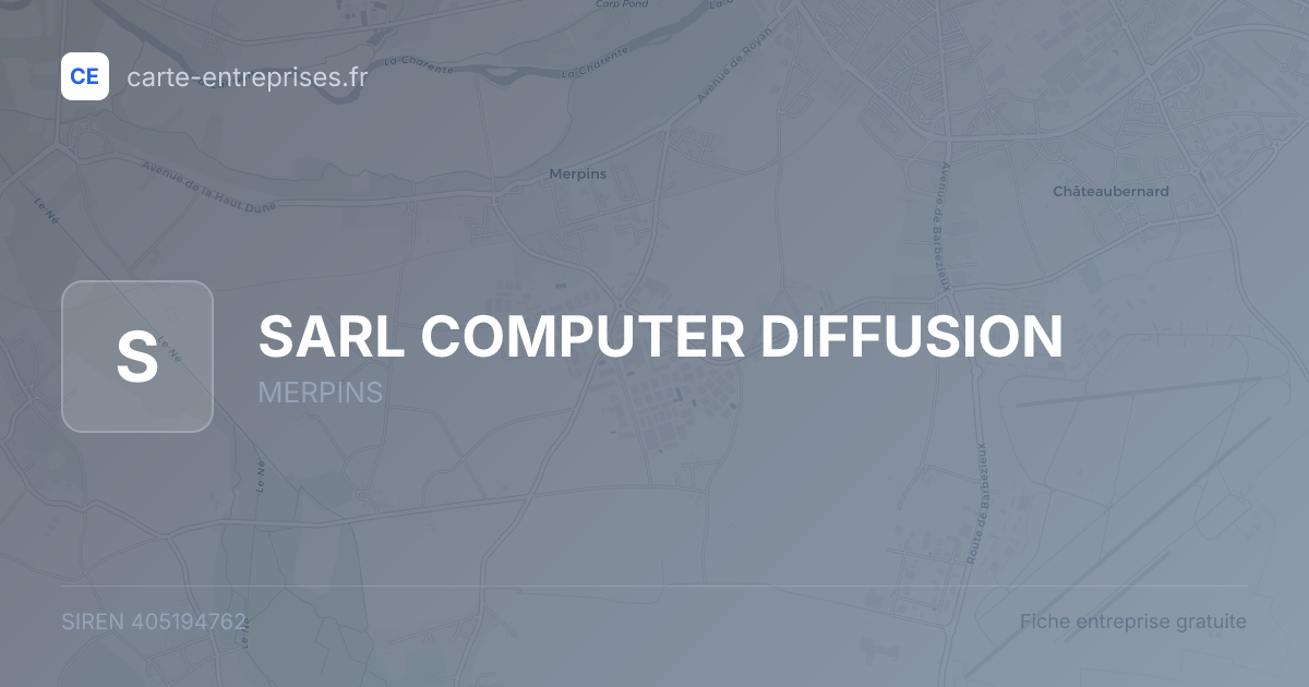 SARL COMPUTER DIFFUSION — 405194762 — fiche entreprise