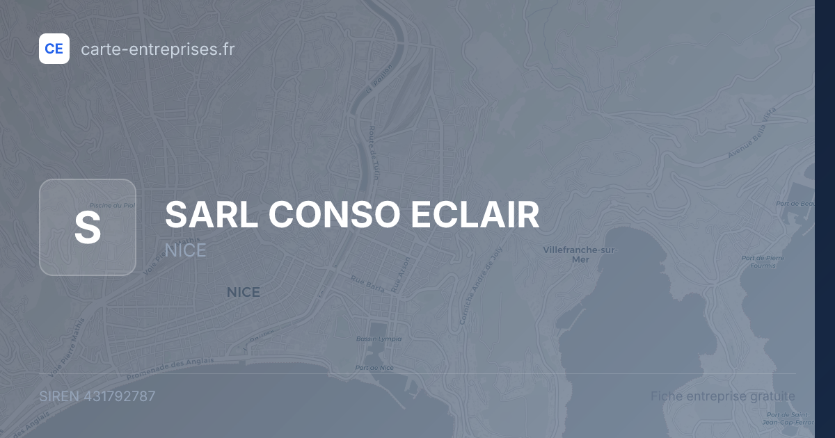 SARL CONSO ECLAIR — 431792787 — fiche entreprise
