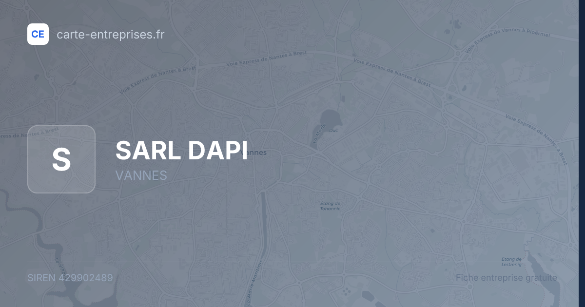 SARL DAPI — 429902489 — fiche entreprise