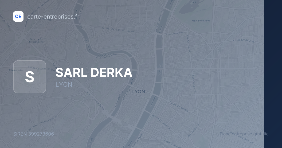 SARL DERKA — 399273606 — fiche entreprise