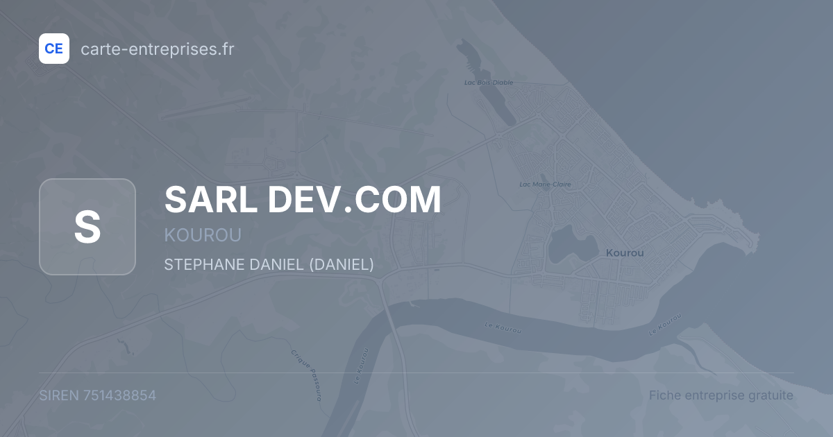 SARL DEV.COM — 751438854 — fiche entreprise