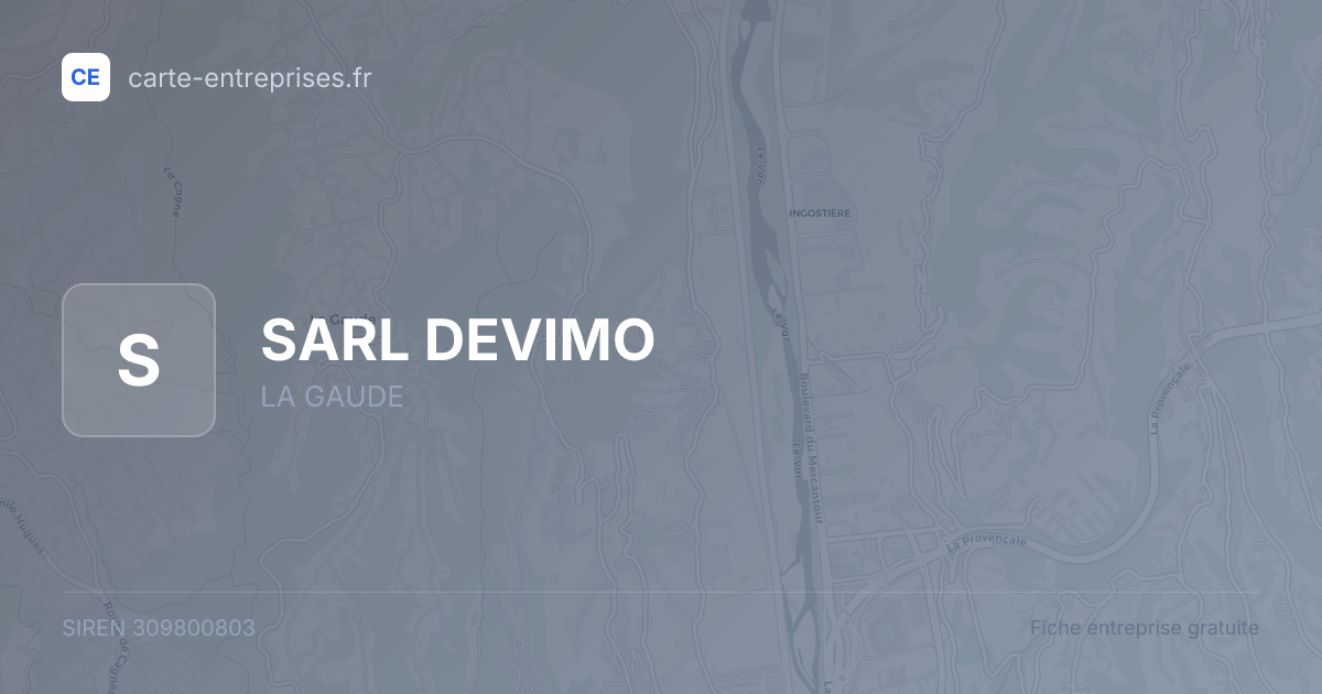 SARL DEVIMO — 309800803 — fiche entreprise
