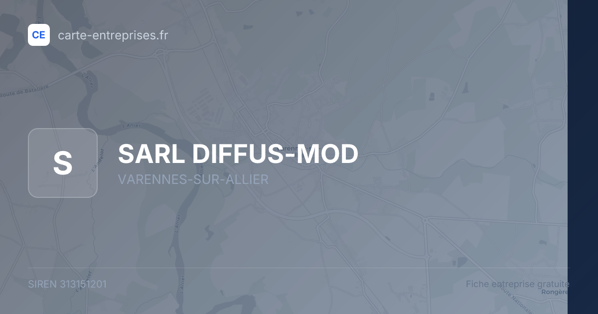 SARL DIFFUS-MOD — 313151201 — fiche entreprise