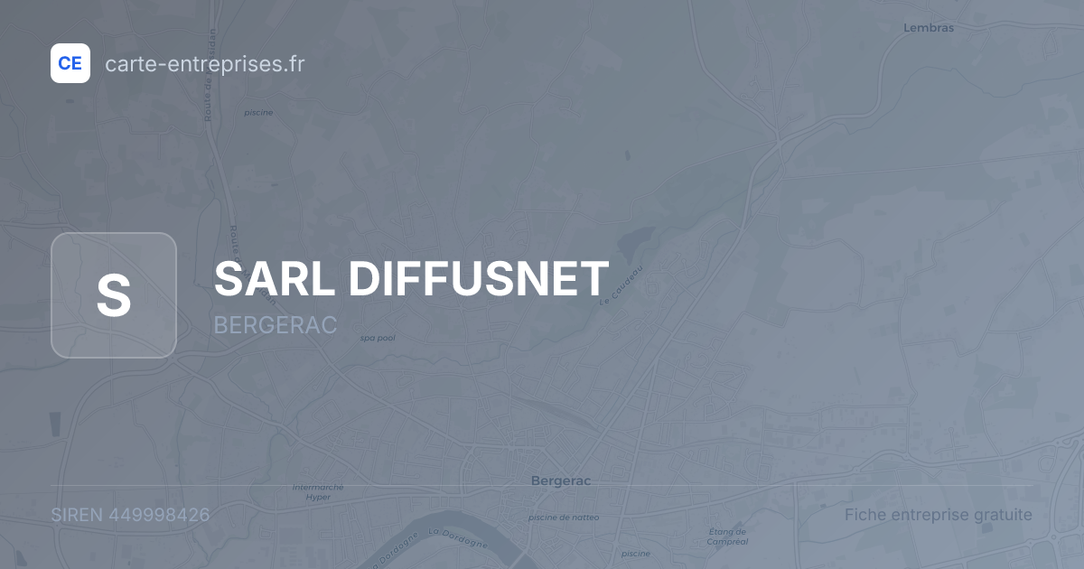 SARL DIFFUSNET — 449998426 — fiche entreprise
