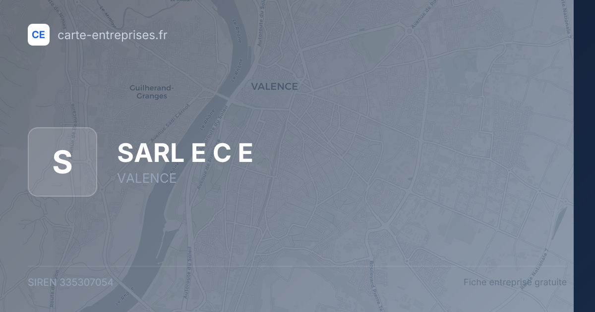 SARL E C E — 335307054 — fiche entreprise