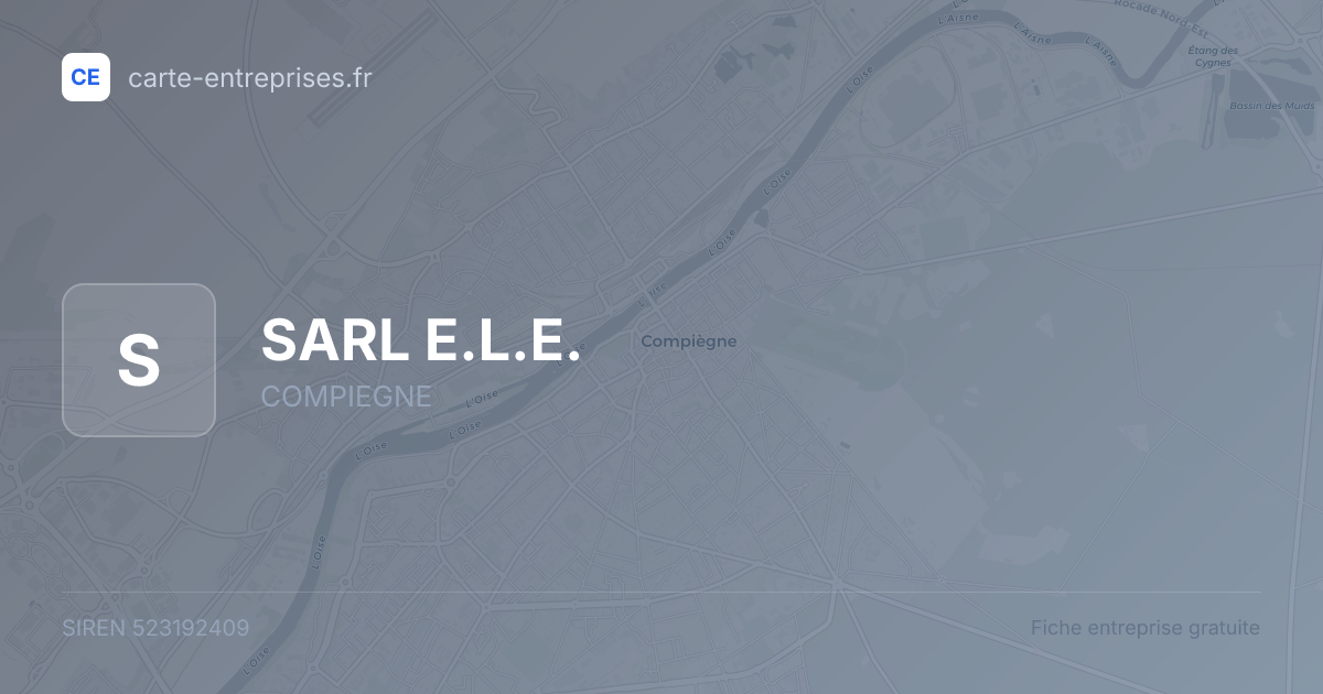 SARL E.L.E. — 523192409 — fiche entreprise