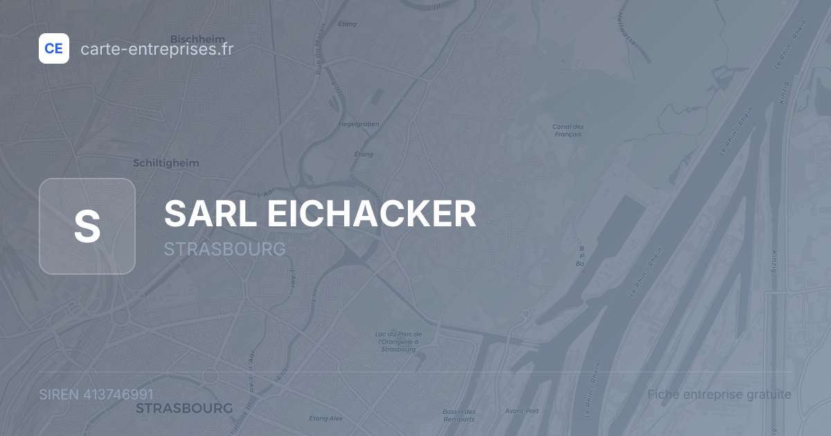 SARL EICHACKER — 413746991 — fiche entreprise