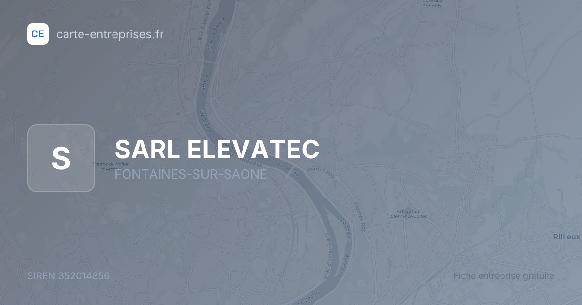 SARL ELEVATEC — 352014856 — fiche entreprise