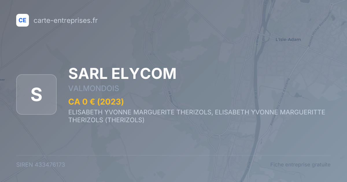 SARL ELYCOM — 433476173 — fiche entreprise