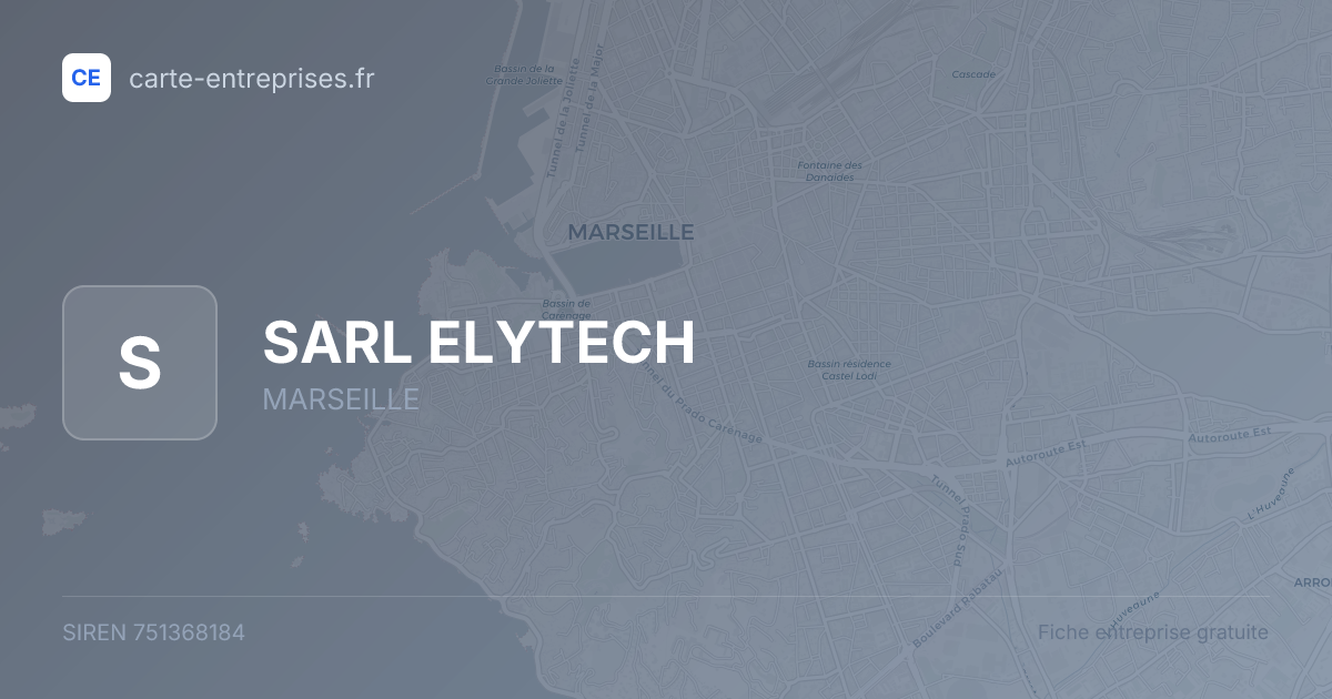 SARL ELYTECH — 751368184 — fiche entreprise