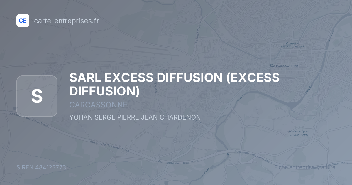 SARL EXCESS DIFFUSION (EXCESS DIFFUSION) — 484123773 — fiche entreprise