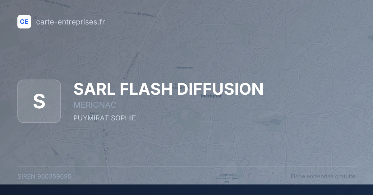 SARL FLASH DIFFUSION — 950359695 — fiche entreprise