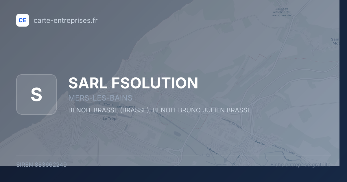 SARL FSOLUTION — 883662249 — fiche entreprise