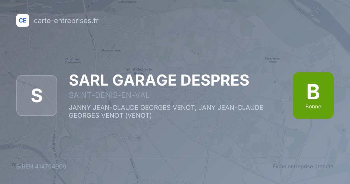SARL GARAGE DESPRES — 414794909 — fiche entreprise
