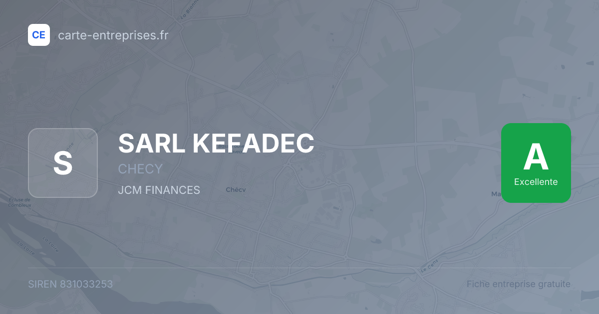 SARL KEFADEC — 831033253 — fiche entreprise