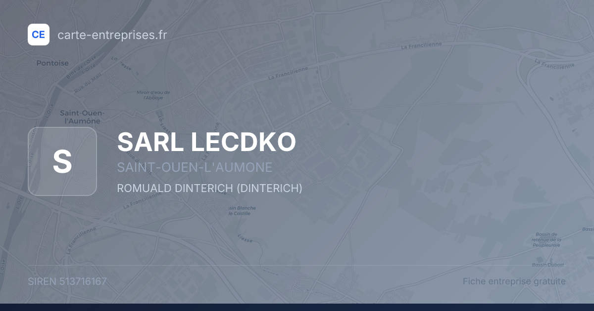 SARL LECDKO — 513716167 — fiche entreprise