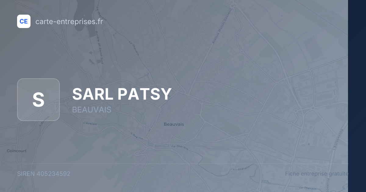 SARL PATSY — 405234592 — fiche entreprise