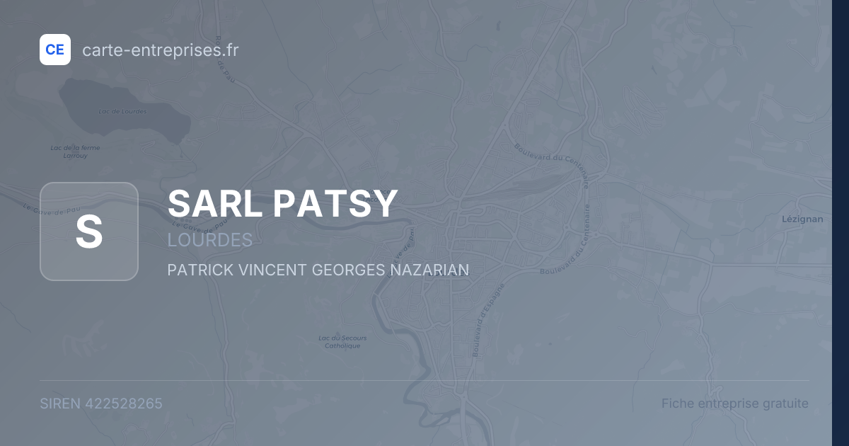 SARL PATSY — 422528265 — fiche entreprise