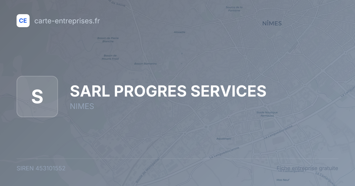 SARL PROGRES SERVICES — 453101552 — fiche entreprise