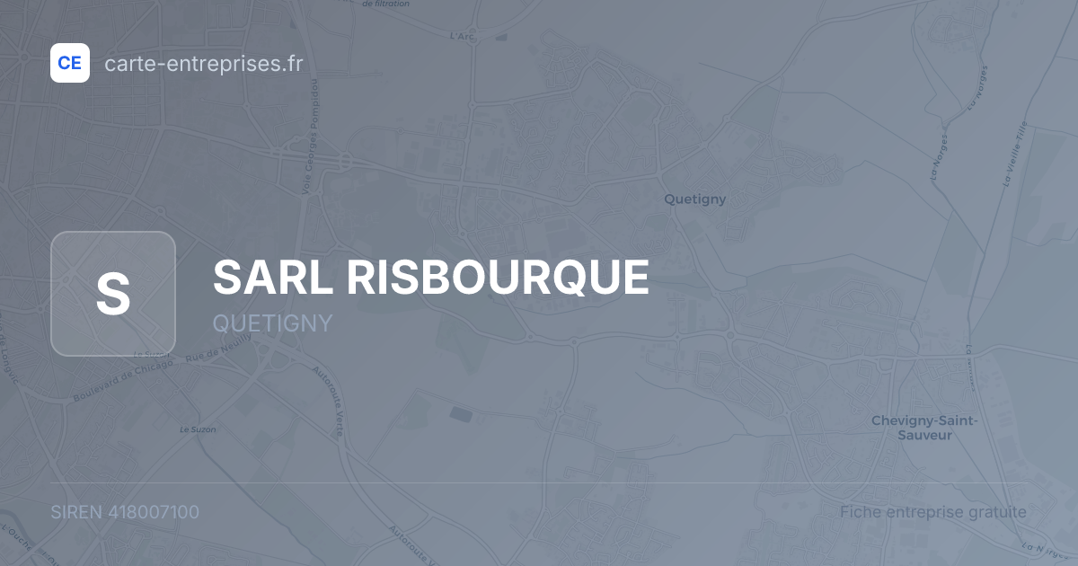 SARL RISBOURQUE — 418007100 — fiche entreprise