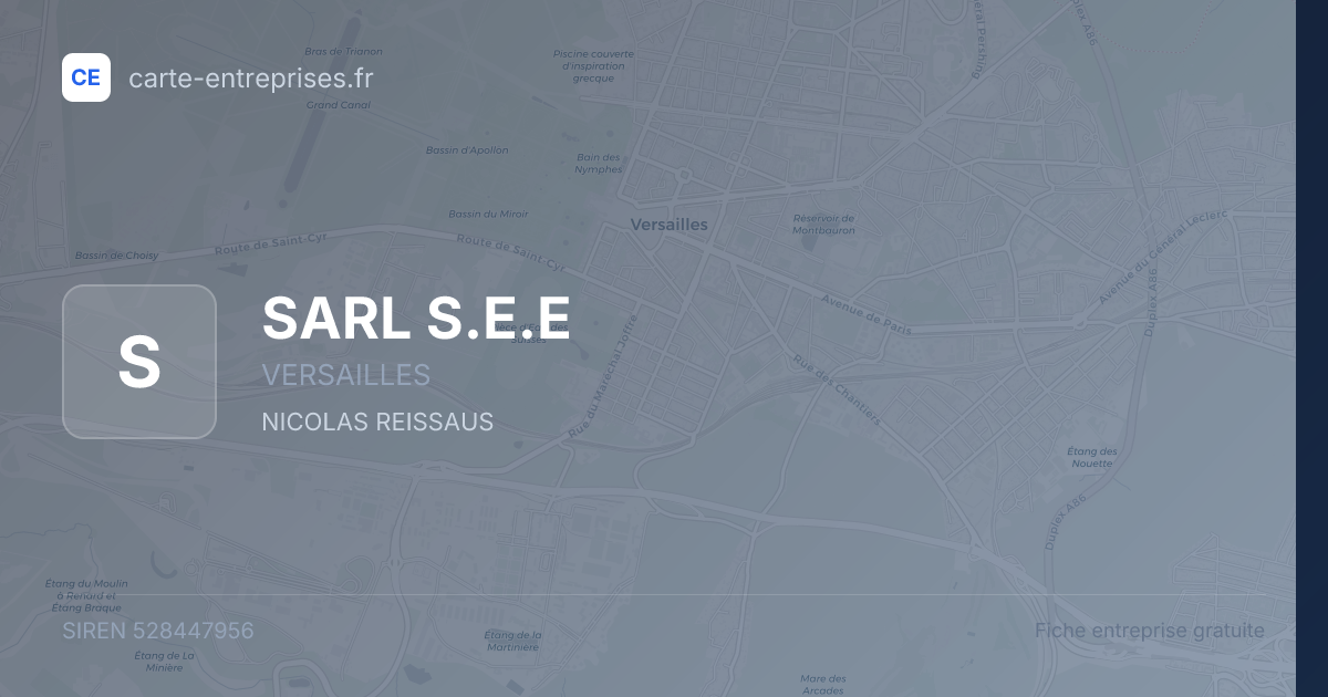 SARL S.E.E — 528447956 — fiche entreprise