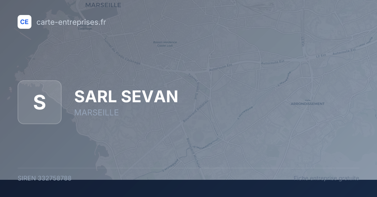 SARL SEVAN — 332758788 — fiche entreprise