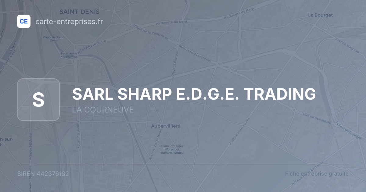 SARL SHARP E.D.G.E. TRADING — 442376182 — fiche entreprise