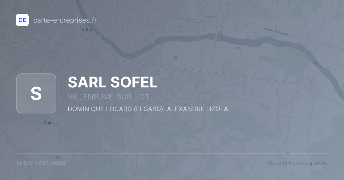 SARL SOFEL — 429773658 — fiche entreprise