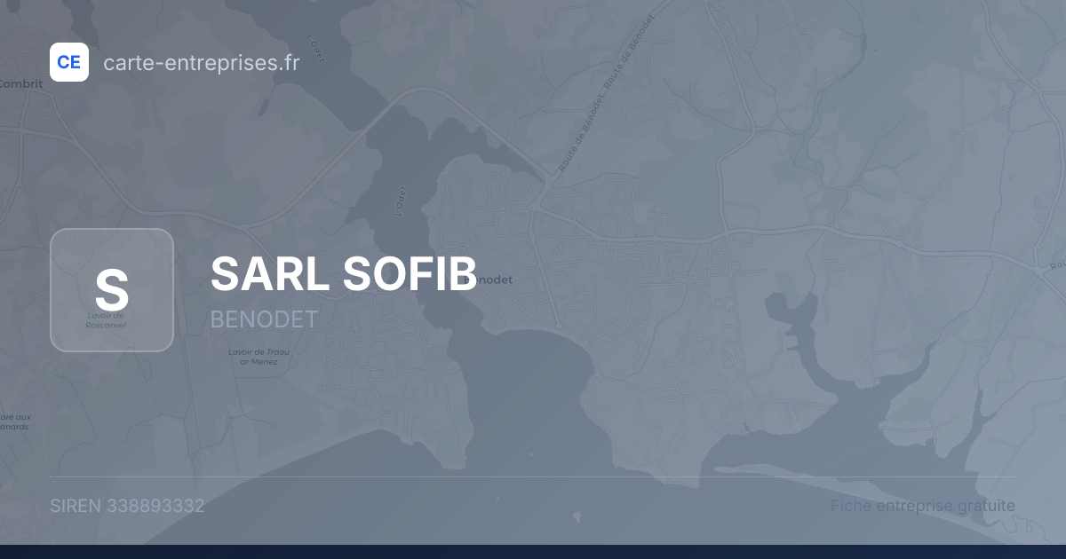 SARL SOFIB — 338893332 — fiche entreprise