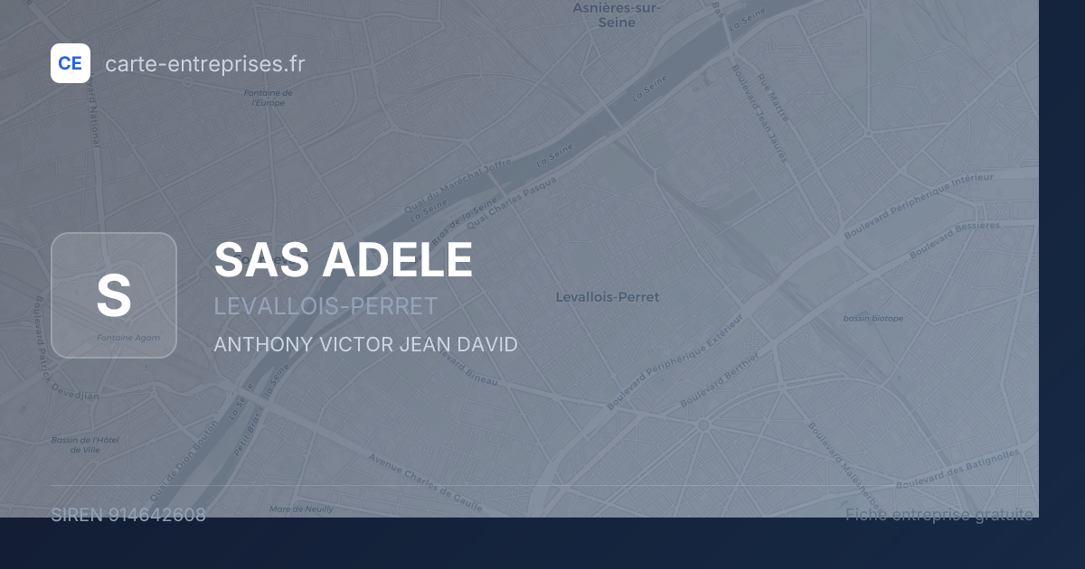 SAS ADELE — 914642608 — fiche entreprise
