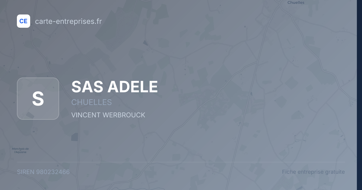 SAS ADELE — 980232466 — fiche entreprise
